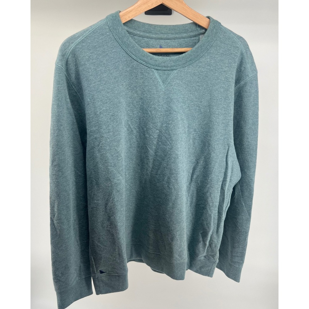 UNTUCKit Mens‎ XL Green Crew Neck Long Sleeve Casual Pullover Sweatshirt